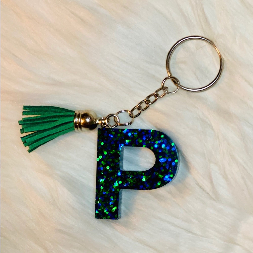 Letter P keychain